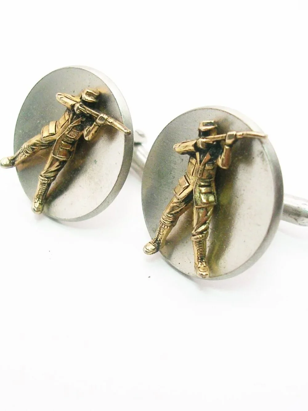 Vintage Swank Cuff Links Hunter Gift classic Man's Suit Accessory Formal Wear